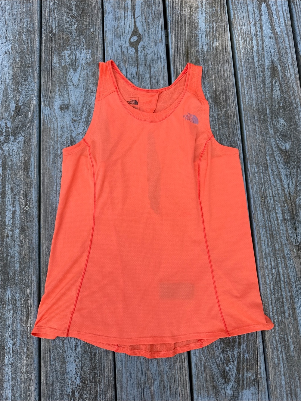The North Face Women' Coral Orange Flash DryAthletic One-Piece Tank